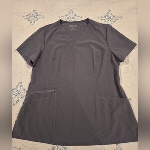 Women's Gray Scrub Top
